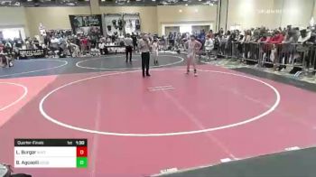 116 lbs Quarterfinal - Luke Burgar, Whitted Trained vs Brenden Jorden Agcaoili, Gold Rush Wr Ac