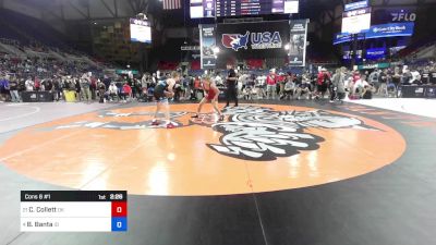 126 lbs Cons 8 #1 - Colt Collett, OK vs Boden Banta, ID