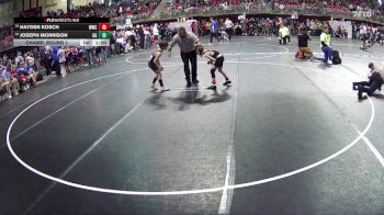 55 lbs Champ. Round 1 - Hayden Kosch, Wrestling With Character vs Joseph Morrison, GI Grapplers