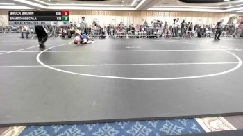 120 lbs Consi Of 8 #1 - Brock Brown, Khalsa WC vs Samson Escala, Titan Mercury WC