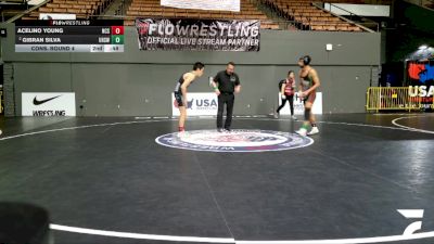 Junior Boys - 126 lbs Cons. Round 4 - Yuma Rigney, Lassen Wrestling Association vs Noe Hernandez, Hoover High School Wrestling