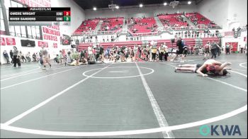 132-146 lbs Rr Rnd 2 - Joslyn Cheney, Blackwell Wrestling Club vs Kenzie Hartfield 2, OKC Saints Wrestling