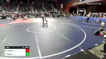 46 lbs Quarterfinal - Mason Haslem, Uintah Wrestling vs Jackson Miears, Cody WC