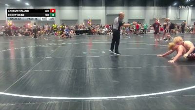 218 lbs Round 5 (8 Team) - Carson Valiant, GA United Red vs Codey Dean, The Factory