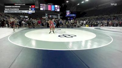 165 lbs Champ. Rd Of 128 - Camden Baumann, IN vs Isaac Placencia, NM