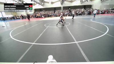 52-B lbs Consi Of 16 #1 - Ariyan Sarria, RedNose Wrestling School vs Quinn Puerto, Fair Lawn