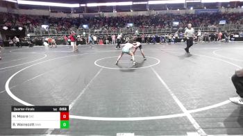 85 lbs Quarterfinal - Hudson Moore, East Kansas Eagles vs Bentley Wainscott, Shelton Wrestling Academy