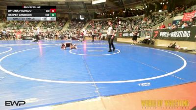 55 lbs Quarterfinal - Livi-Ana Pacheco, Steel City Reloaded vs Harper Atkinson, Threestyle