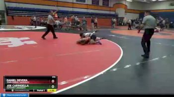174 lbs Champ. Round 2 - Joe Caringella, Elmhurst University vs Daniel Devera, John Carroll University