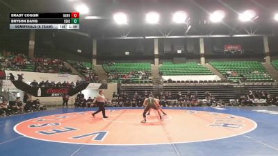 159 lbs Semifinals (8 Team) - Brady Coggin, Oak Mountain vs Bryson Davis, Smiths Station Hs