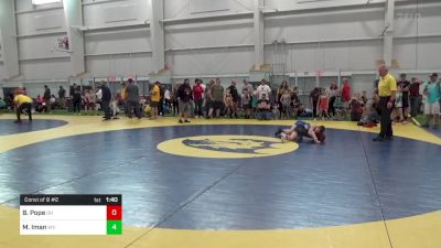 70-M lbs Consi Of 8 #2 - Bristol Pope, OH vs Maddox Iman, WV