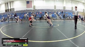 102 lbs Quarterfinal - Kaitlynn Fouty, Whiteland Wrestling Club vs Kassie Sapp, Michigan Grappler Training Center