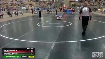 AA 145 lbs Cons. Round 2 - Wendell Myers, Wilson Central vs Jack Anderson, Bartlett