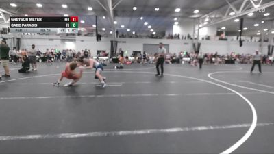 150 lbs Quarterfinals (8 Team) - Greyson Meyer, Rebellion vs Gabe Paradis, Freakztyle Black