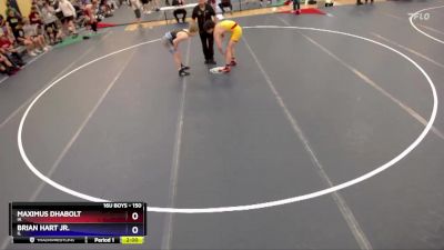 150 lbs Champ. Round 2 - Maximus Dhabolt, IA vs Brian Hart Jr., IL