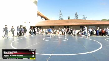 157 lbs Cons. Round 4 - Harrison Smith, Bishop Gorman vs Weston Druckerman, West Hills
