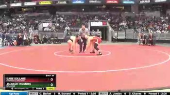 195 lbs Champ. Round 1 - Gabe Sollars, Evansville Mater Dei vs Jackson Ingenito, Daleville