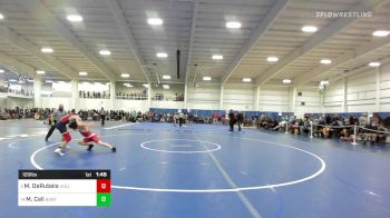 120 lbs Round Of 16 - Michael DeRubeis, Holliston vs Matt Call, North Middlesex