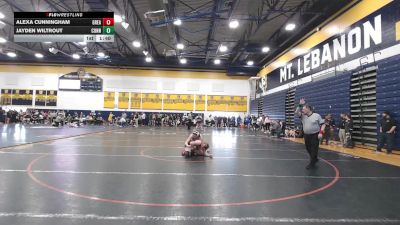 148 lbs Round Of 16 - Alexa Cunningham, Greater Latrobe vs Jayden Wiltrout, Connellsville