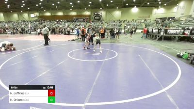 64 lbs Consolation - Haley Jeffries, Elk Grove Wr Acd vs Harley Orians, Gold Rush Wrestling