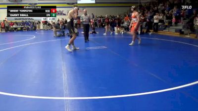 190 lbs Quarterfinal - Danny Small, Center Point-Urbana vs Brent Yonkovic, West Delaware, Manchester