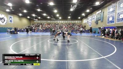 110 lbs Cons. Round 2 - Melrose Calabitin, Monache vs Brooklyn Taylor, East Bakersfield