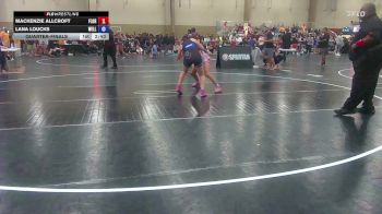125 lbs Quarterfinal - MacKenzie Allcroft, Florida PAL Tropics vs Lana Loucks, Wellington Wrestling