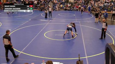 157 lbs Cons. Round 1 - Brady Baker, St. Mary`s vs Jangardy Ducheine, Lafayette