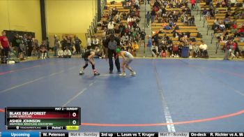 70 10U Cons. Round 2 - Asher Johnson, Owatonna Wrestling Association vs Blake DeLaForest, Blaine Wrestling