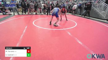 106 lbs Rr Rnd 3 - Mikey Torrone, Vinita Kids Wrestling vs Skylar Cantrell, Cleveland Take Down Club