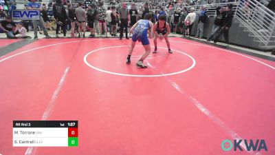 106 lbs Rr Rnd 3 - Mikey Torrone, Vinita Kids Wrestling vs Skylar Cantrell, Cleveland Take Down Club