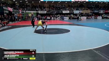 112 lbs Champ. Round 1 - ALEXANDER PROBASCO, Wasilla High School vs Jacob Duquette, Lathrop Wrestling