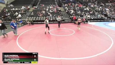 135 lbs Champ. Round 2 - Elijah Hoffman, Green Canyon vs Alex Madrigal, Grantsville High School