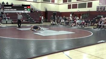 144 lbs Round 2 (3 Team) - Carver Wieland, Independence vs CJ Martin, Mount Vernon