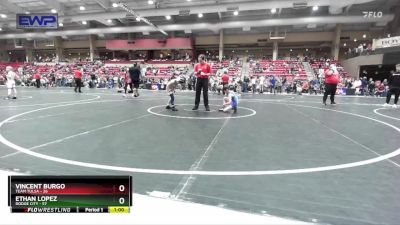 58 lbs Cons. Round 2 - Ethan Lopez, Dodge City vs Vincent Burgo, Team Tulsa