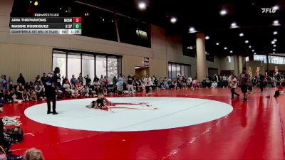 85 lbs Quarters & 1st Wb (16 Team) - Maddie Rodriguez, AR-15 Pink vs Aria Thephavong, Mat Clash Beast Mode