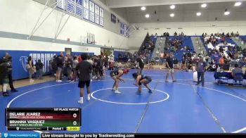 131 lbs 1st Place Match - Delarie Juarez, Brawley Union High School Wres vs Brianna Vasquez, Legacy Wrestling Center