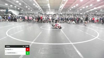 145 lbs Consi Of 64 #1 - Bowen Korth, AK vs JACK HARRIMAN, ME