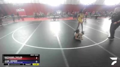 126 lbs Champ. Round 1 - Nathaniel Taylor, Askren Wrestling Academy vs Gabe Gerber, CrassTrained: Weigh In Club
