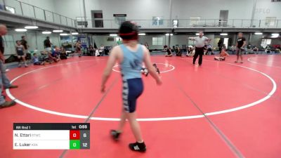 68 lbs Rr Rnd 1 - Nico Ettari, Shore Thing WC vs Ethan Luker, Kraken White