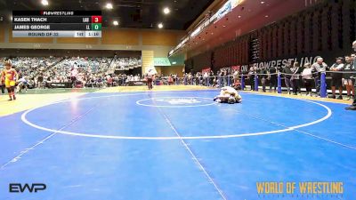 125 lbs Round Of 32 - Kasen Thach, Lab Academy Wrestling vs James George, Lovelock Mustangs