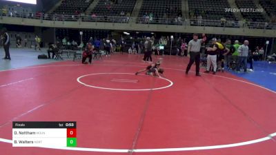 40 lbs Final - Orlando Nottham, Mount Airy vs Bennett Walters, North East