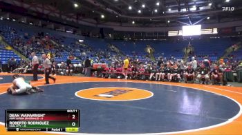 126 lbs Quarterfinals (8 Team) - Dean Wainwright, Port Byron (Riverdale) vs Roberto Rodriguez, Coal City