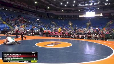 126 lbs Quarterfinals (8 Team) - Dean Wainwright, Port Byron (Riverdale) vs Roberto Rodriguez, Coal City