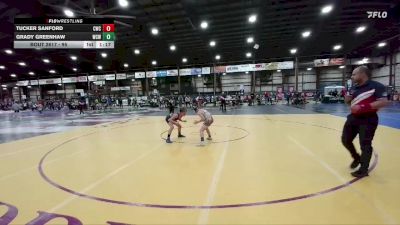 95 lbs 5th Place Match - Tucker Sanford, Coyote Wrestling Club vs Grady Greenhaw, Watford City Wolves