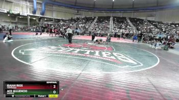 1A West 120 lbs Semifinal - Isaiah Rios, Toppenish vs Ace Quijencio, Wapato