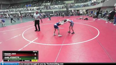 95 lbs Cons. Round 3 - Mason Jako, Wisconsin vs Gabe Honnette, Flat Earth Wrestling Club