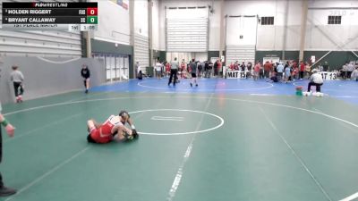 100 lbs 1st Place Match - Bryant Callaway, Sherman Challengers vs Holden Riggert, Fusion