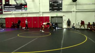 197 lbs Champ. Round 2 - Ahmad Wahedi, Sacramento City College vs Matin Ghanavat, Cerritos College