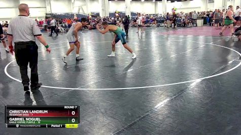 150 lbs Round 7 (10 Team) - Gabriel Noguel, Eagle Empire Purple vs Christian Landrum, Reservoir Dogs